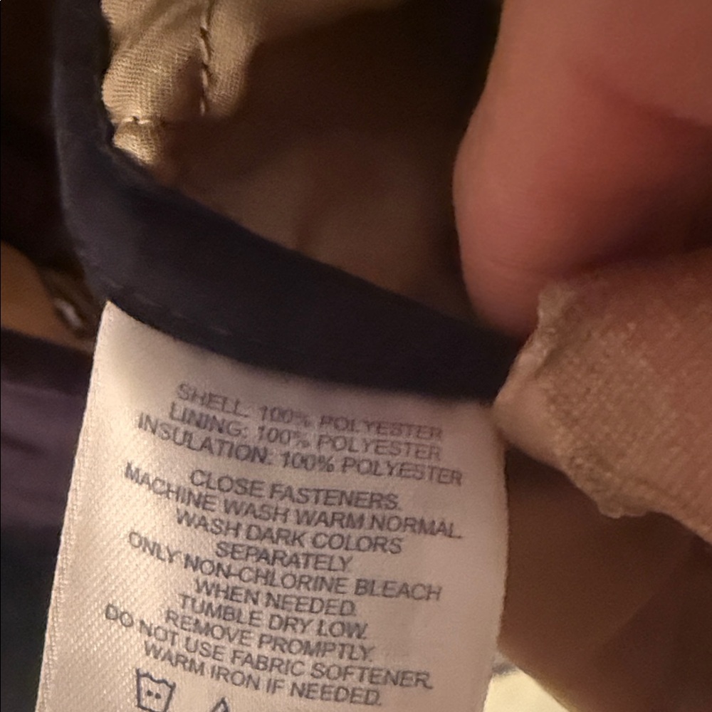 Lands' End Black Quilted Jacket - Picture 7 of 10